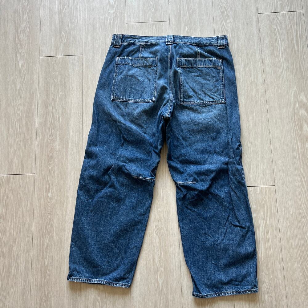 Madewell Curvy Darted Barrel Leg Jean 32 Blue - Picture 4 of 13